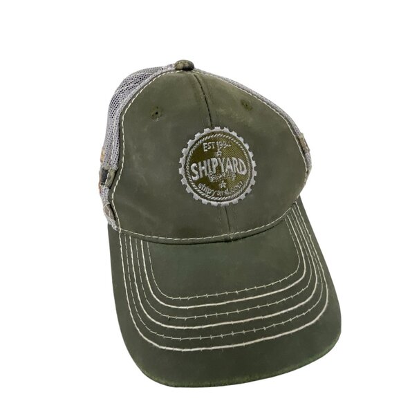Outdoor Cap Platinum Series Mesh Back Adjustable Green Camo Shipyard Trucker Hat - Picture 2 of 9
